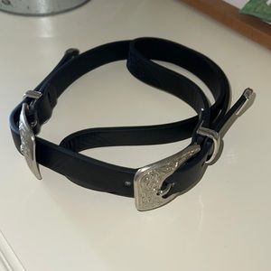 Womens faux leather belt